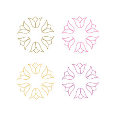 Ayurveda Spa Massage Resort Sign Symbol Logo Vector
