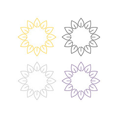 Ayurveda Spa Massage Resort Sign Symbol Logo Vector
