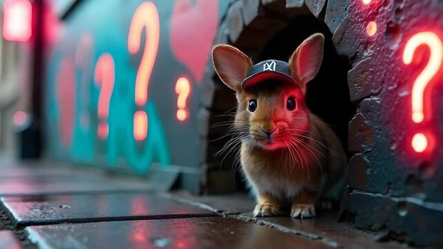 Curious minds venture into a rabbit hole, discovering an enigmatic world beneath the surface