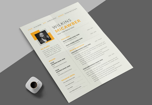 Resume And Cover Letter Layout