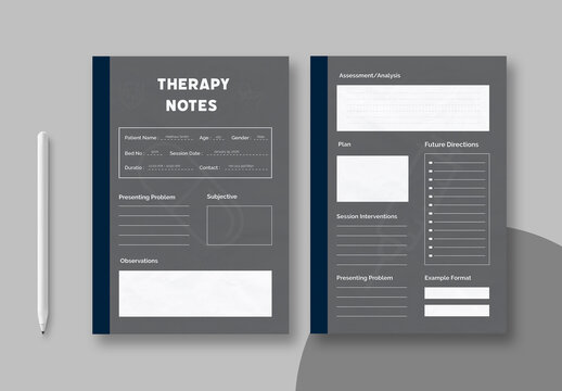 Therapy Notice Template Layout