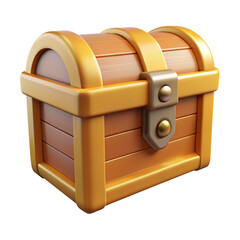 Golden Treasure Chest Symbolizing Adventure and Discovery in Fantasy