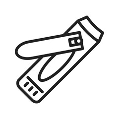 Nail Clipper icon vector image. Suitable for mobile apps, web apps and print media.