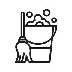 Cleaning icon vector image. Suitable for mobile apps, web apps and print media.