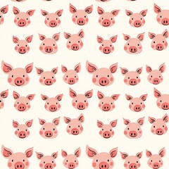 pig graphic seamless pattern
