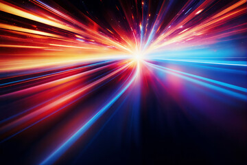 Obraz premium Dynamic Abstract Background with Speed Lines and Motion Blur