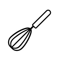 egg beater icon, egg beater line art - simple line art of egg beater, perfect for egg beater logos and icons and themed design