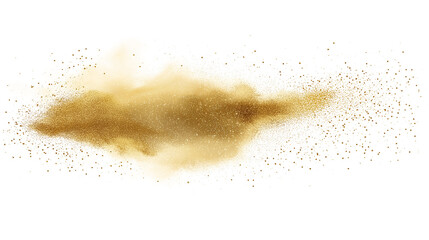 Fototapeta premium Christmas dust. Christmas lights bokeh isolated on a transparent or white background