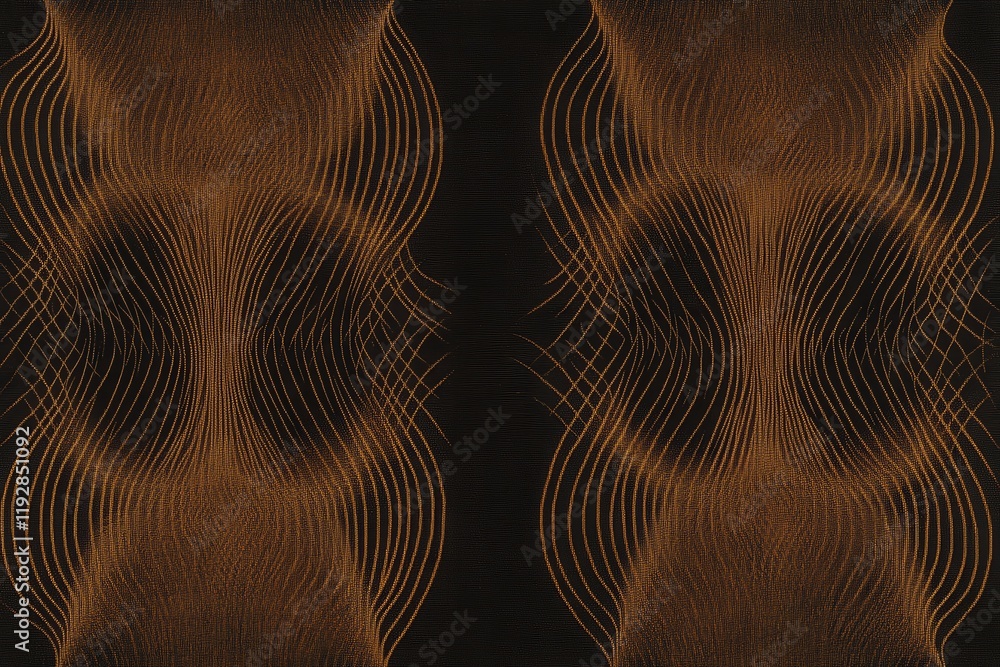 Poster dynamic flowing waves pattern in vibrant colors