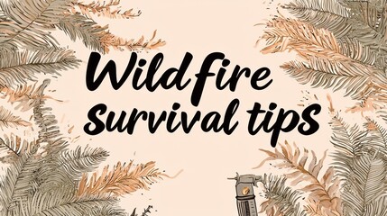 Wildfire survival tips