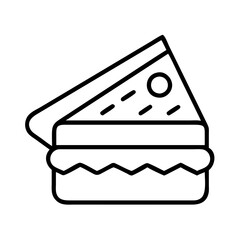 sandwich making icon, sandwich making line art - simple line art of sandwich making, perfect for sandwich making logos and icons and themed design