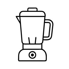 smoothie blender icon, smoothie blender line art - simple line art of smoothie blender, perfect for smoothie blender logos and icons and themed design