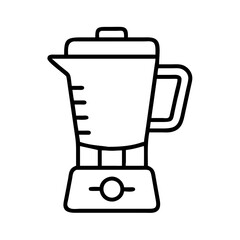 smoothie blender icon, smoothie blender line art - simple line art of smoothie blender, perfect for smoothie blender logos and icons and themed design