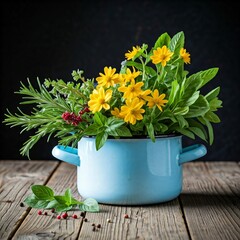 bouquet of yellow flowers