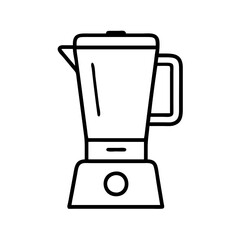 smoothie blender icon, smoothie blender line art - simple line art of smoothie blender, perfect for smoothie blender logos and icons and themed design