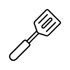 spatula icon, spatula line art - simple line art of spatula, perfect for spatula logos and icons and themed design