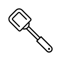 spatula icon, spatula line art - simple line art of spatula, perfect for spatula logos and icons and themed design