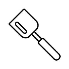 spatula icon, spatula line art - simple line art of spatula, perfect for spatula logos and icons and themed design
