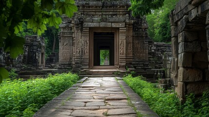 Stone Walkway to Spiritual Doorway