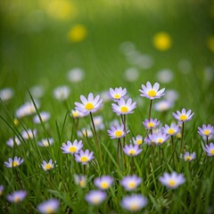 Fototapeta premium daisies in the grass