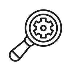 Active Search icon vector image. Suitable for mobile apps, web apps and print media.