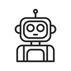 Naklejka premium Chat Bots icon vector image. Suitable for mobile apps, web apps and print media.