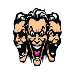 design logo illustration icon art vector human laugh