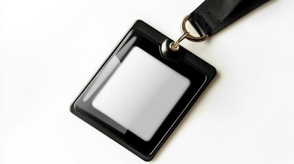 Customizable ID Badge Lanyard Mockup
