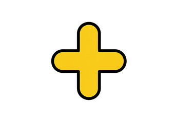 Fototapeta premium Plus Sign Icon on White Background