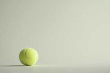 Tennis Ball on Simple Background