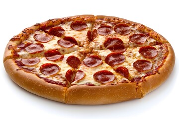 Delicious Pepperoni Pizza: Savory Cheese & Spicy Topping