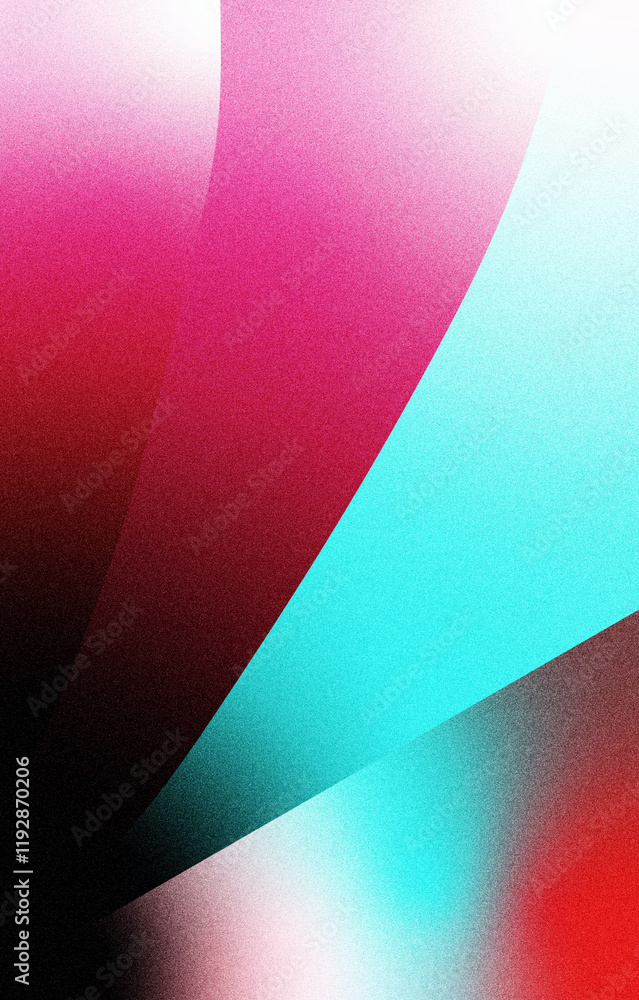 Poster abstract background with red gradient, noisy texture