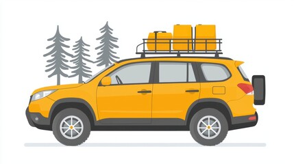 Fototapeta premium Preparing your car for wildfire evacuation