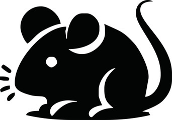 Silhouette of a rat - Mouse silhouette 