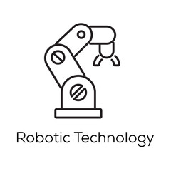 Robotic Technology Icon – AI-Powered Automation in Industrial Robotics