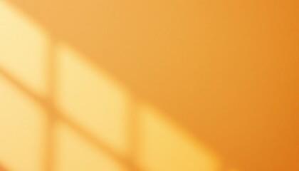 Warm Yellow Wall Soft Light Window Shadow Background