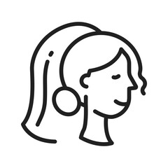 Bride icon vector image. Suitable for mobile apps, web apps and print media.