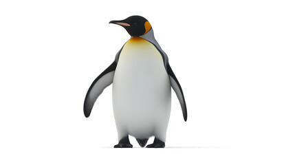 Fototapeta premium King Penguin isolated on a transparent or white background
