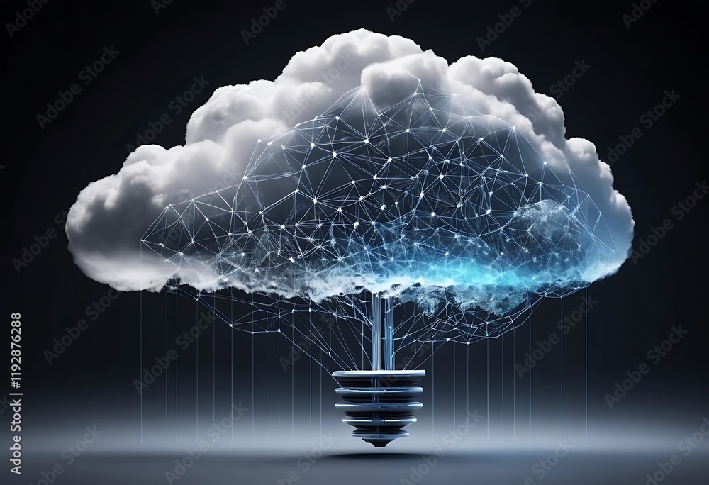 Poster cloud computing network innovation power idea