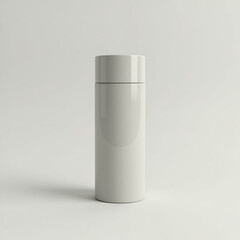 Blank White Cylinder Product Packaging Mockup