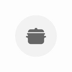 cook pot icon sign vector