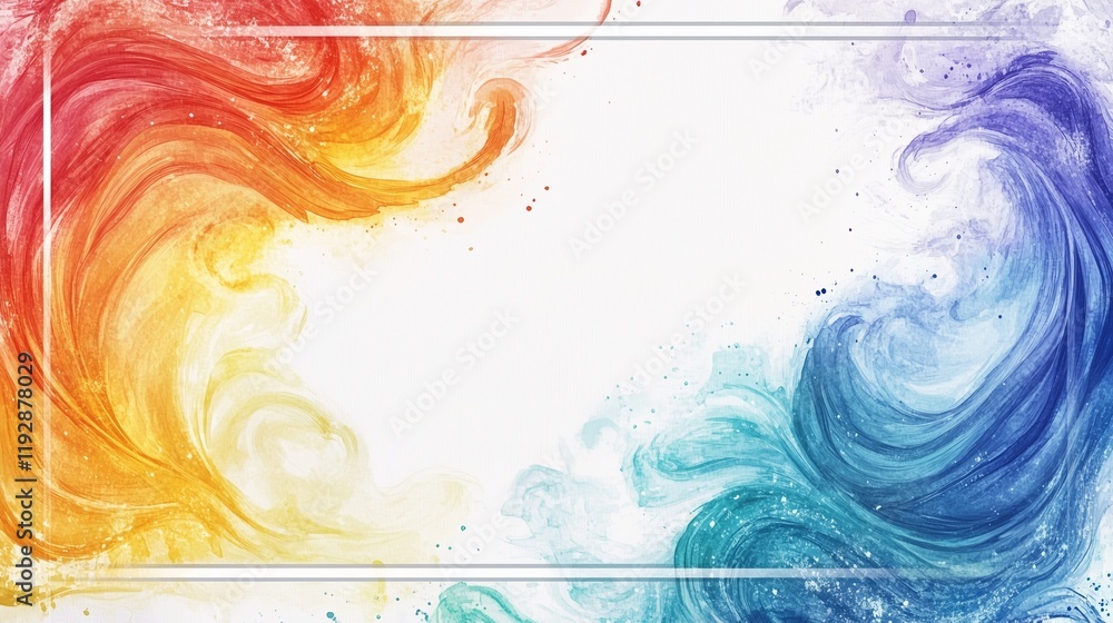 Poster abstract colorful background with smoke vector art pattern design