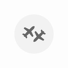 transit flight icon sign vector