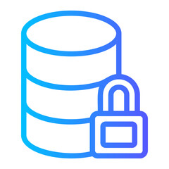 database security gradient icon
