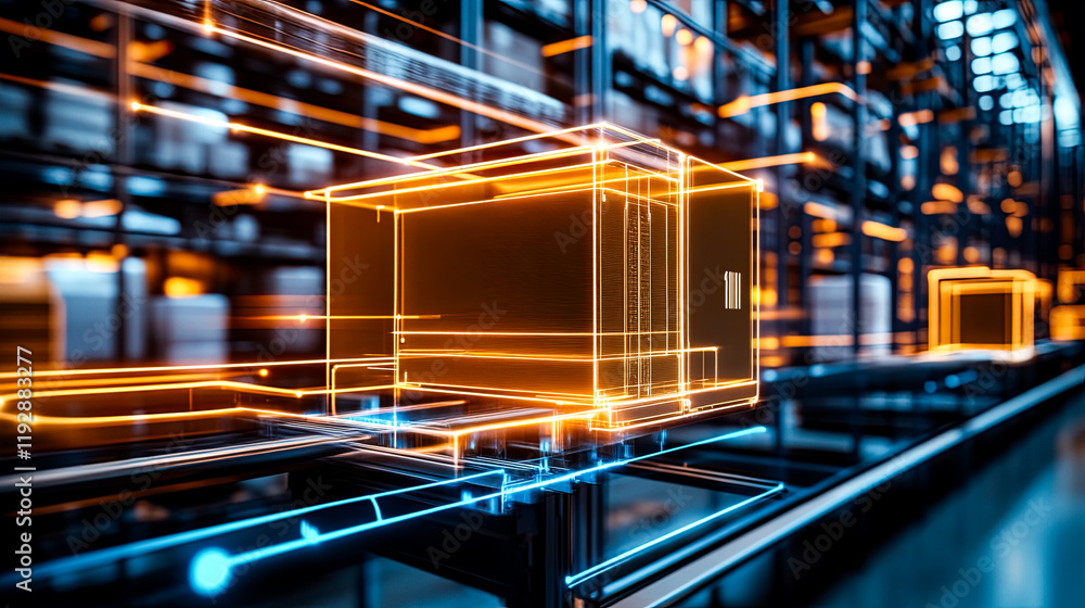 Poster smart warehouse management system using augmented reality technology to identify package picking and