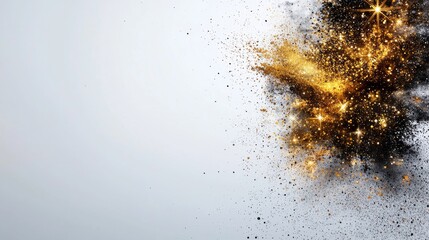 Black and Gold Dust Explosion