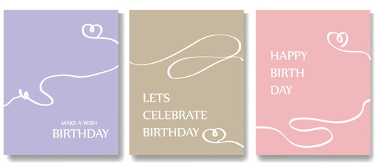Fototapeta premium Happy birthday, greeting cards, flyers, invitations vector illustration design background