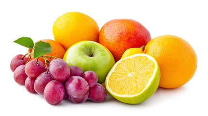  Fresh ripe sweetie fruits isolated on a white background 