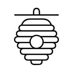 beehive icon, beehive line art - simple line art of beehive, perfect for beehive logos and icons and themed design