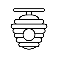 beehive icon, beehive line art - simple line art of beehive, perfect for beehive logos and icons and themed design